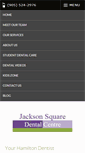 Mobile Screenshot of jacksonsquaredental.ca